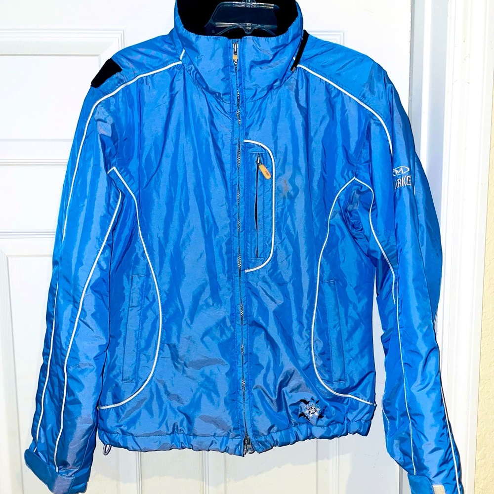 Vintage Marker Baby Blue Ski Jacket Womens Medium